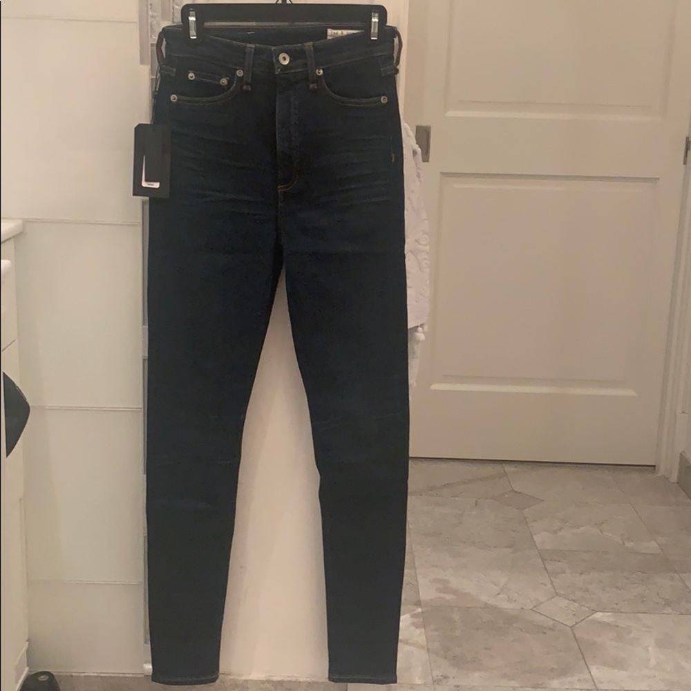 Rag and bone Jane super high rise skinny jeans